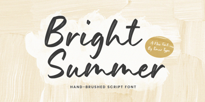 Beispiel einer Bright Summer-Schriftart #1