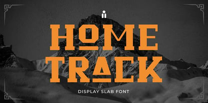 Schriftart Home Track