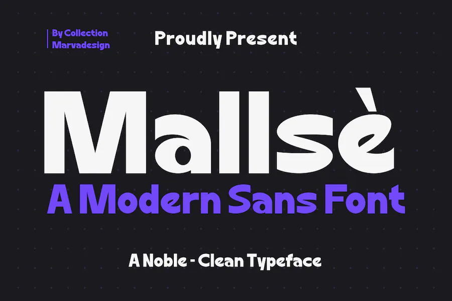 Schriftart Mallse