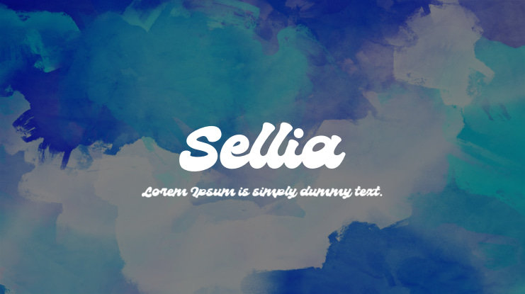 Beispiel einer Sellia-Schriftart #1
