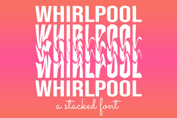 Schriftart Whirlpool Stacked