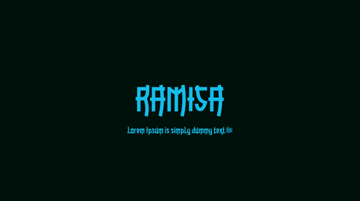 Beispiel einer Ramisa-Schriftart #1