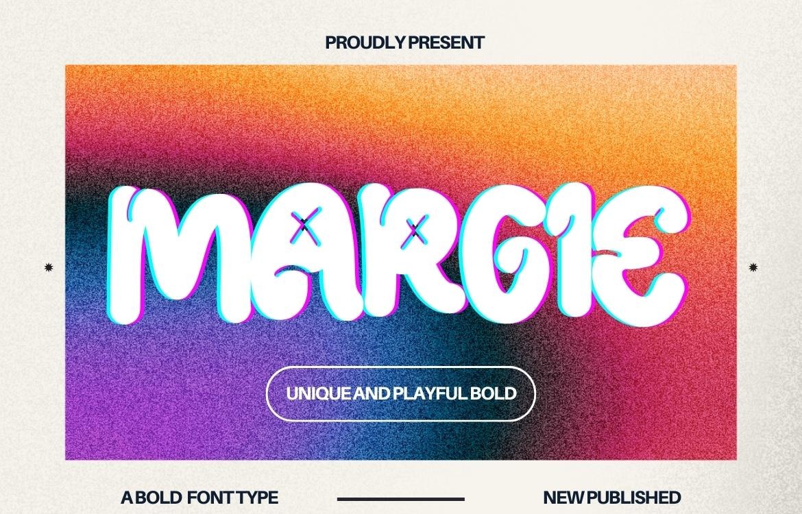 Schriftart Margie