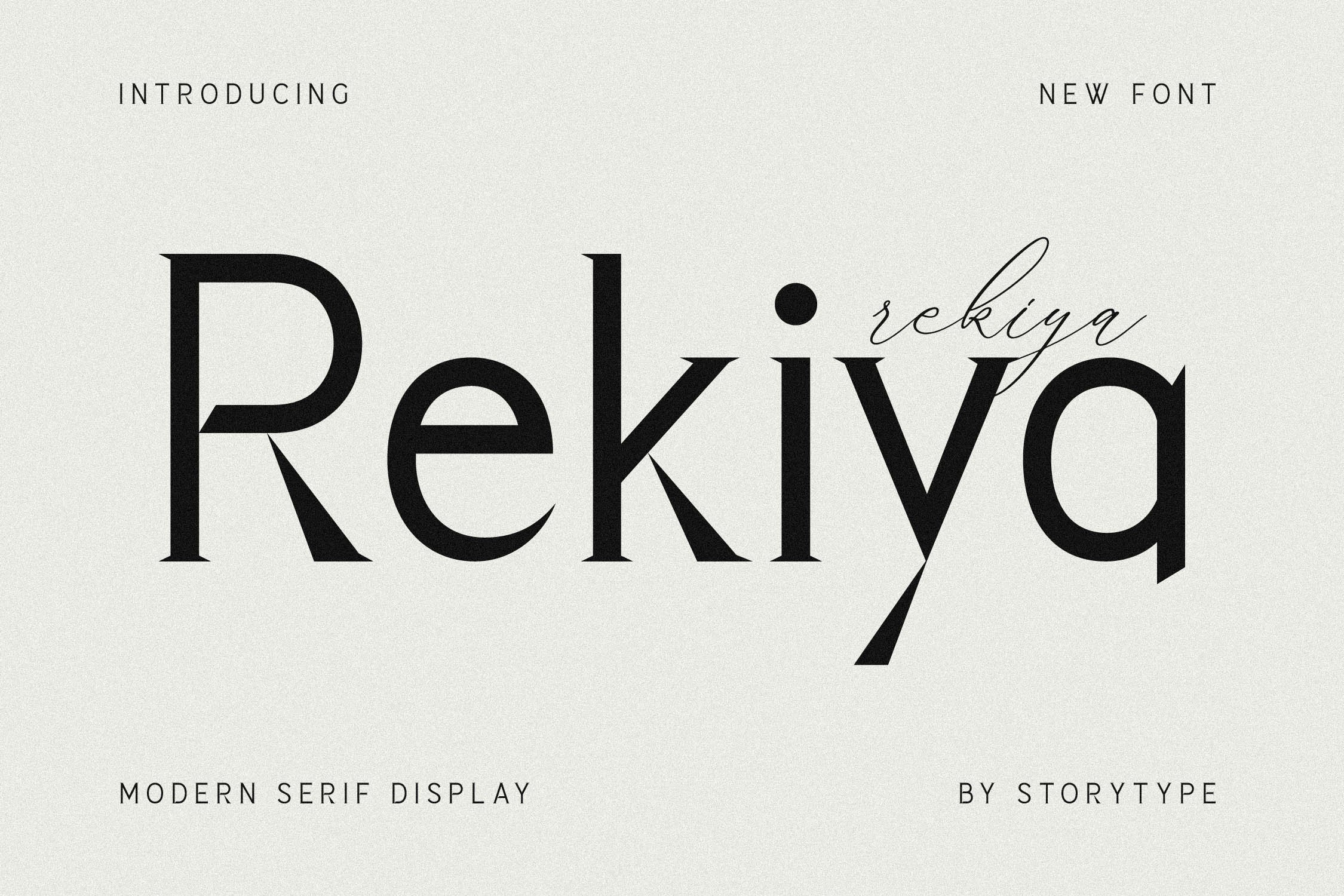 Schriftart Rekiya