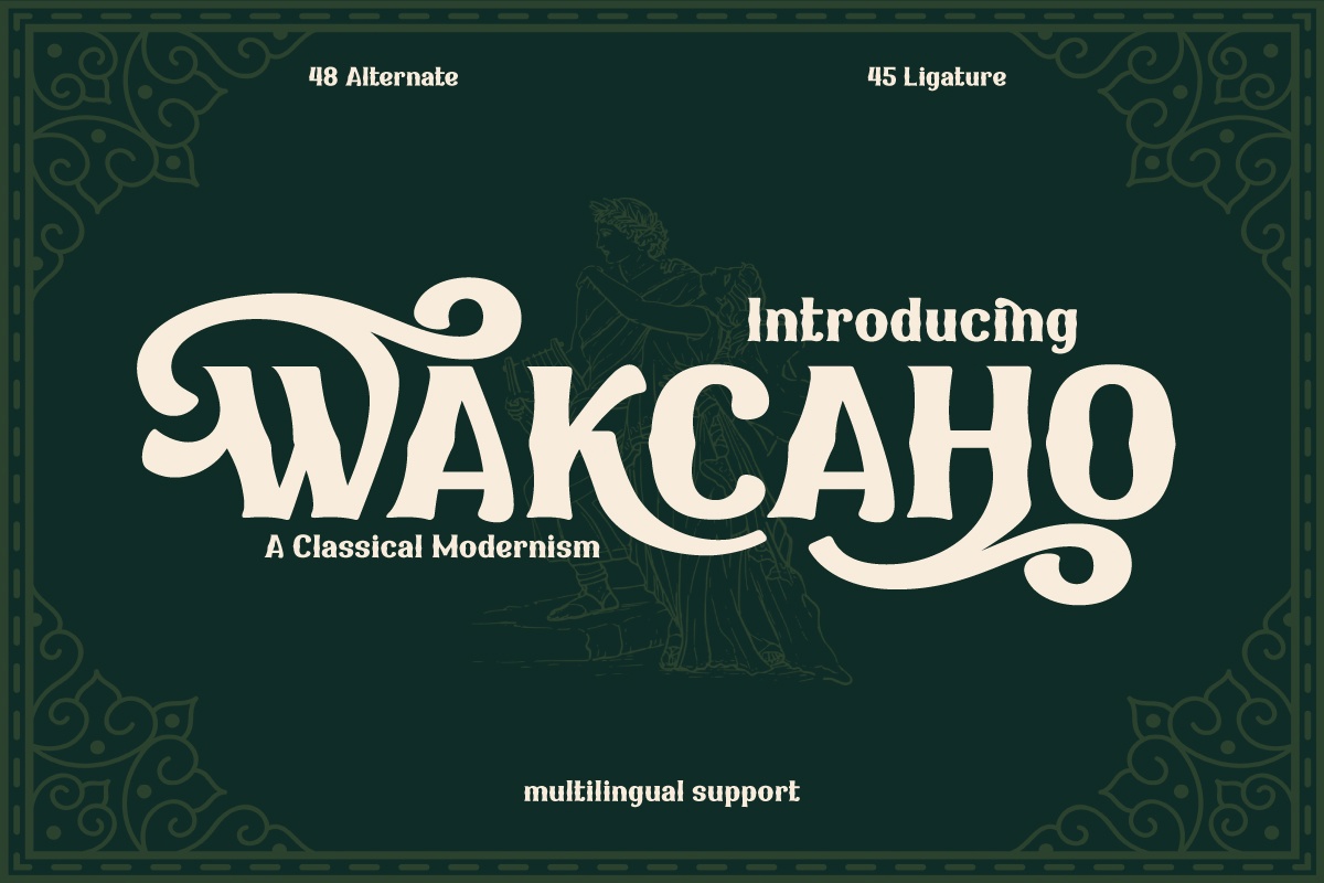 Beispiel einer Wakcaho-Schriftart #1