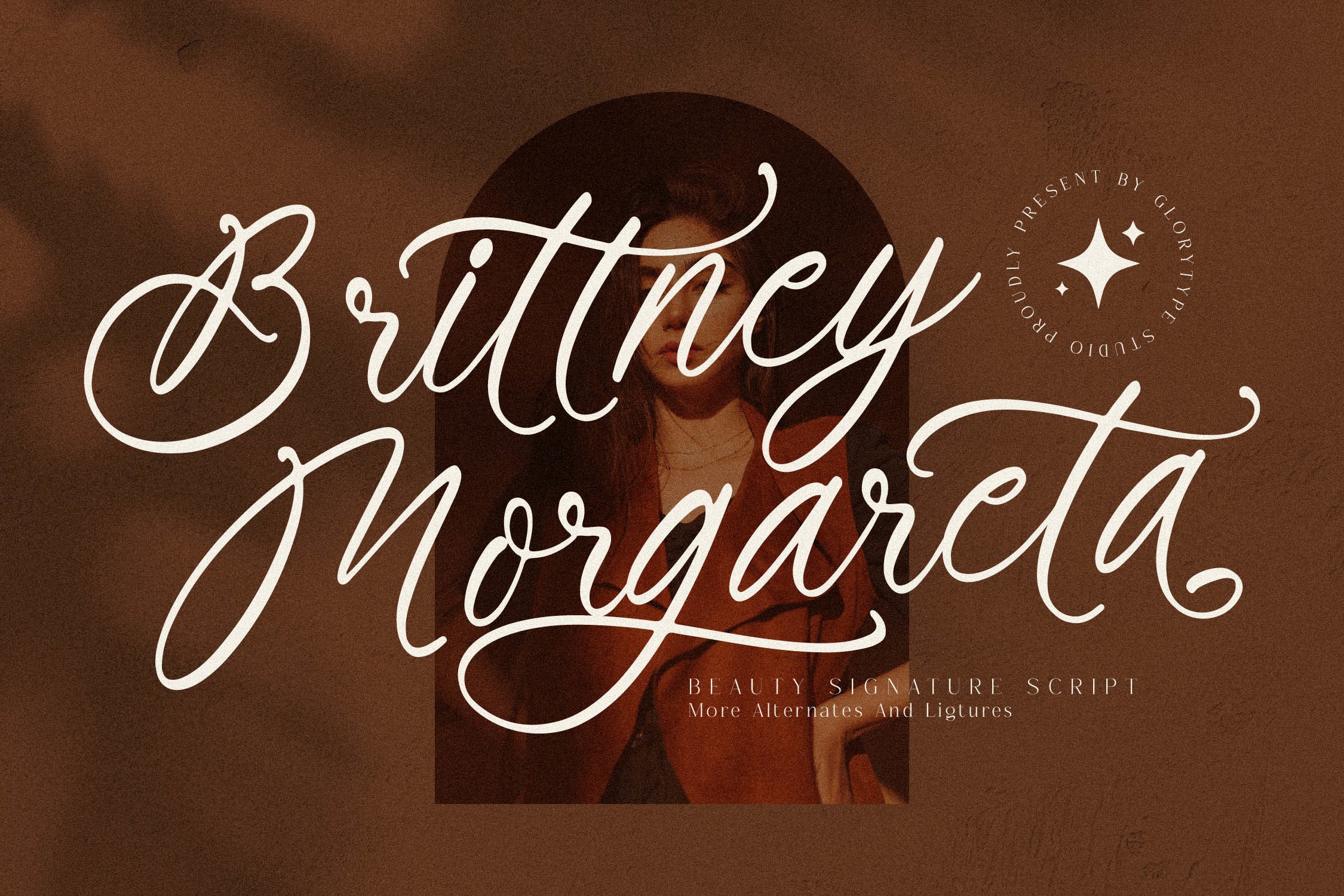 Beispiel einer Brittney Morgareta-Schriftart #1