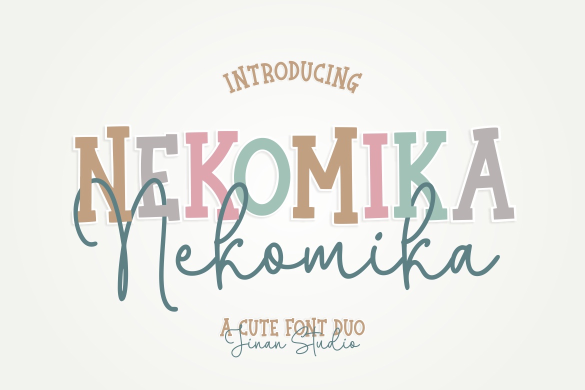 Beispiel einer Nekomika-Schriftart #1