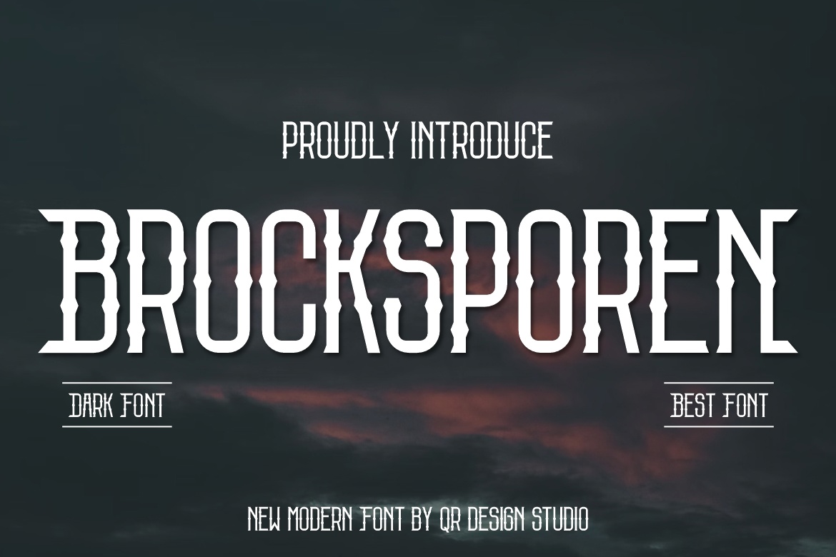 Schriftart Brocksporen