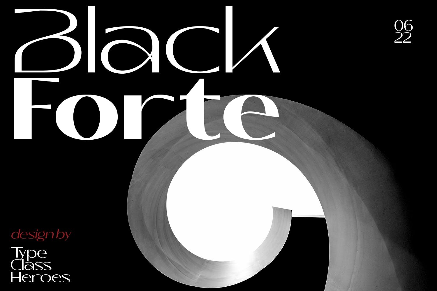 Beispiel einer Black Forte-Schriftart #1