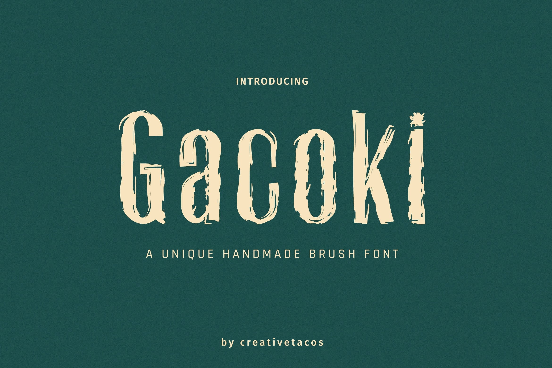 Schriftart Gacoki