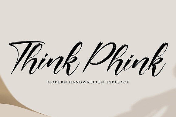 Beispiel einer Think Phink-Schriftart #1