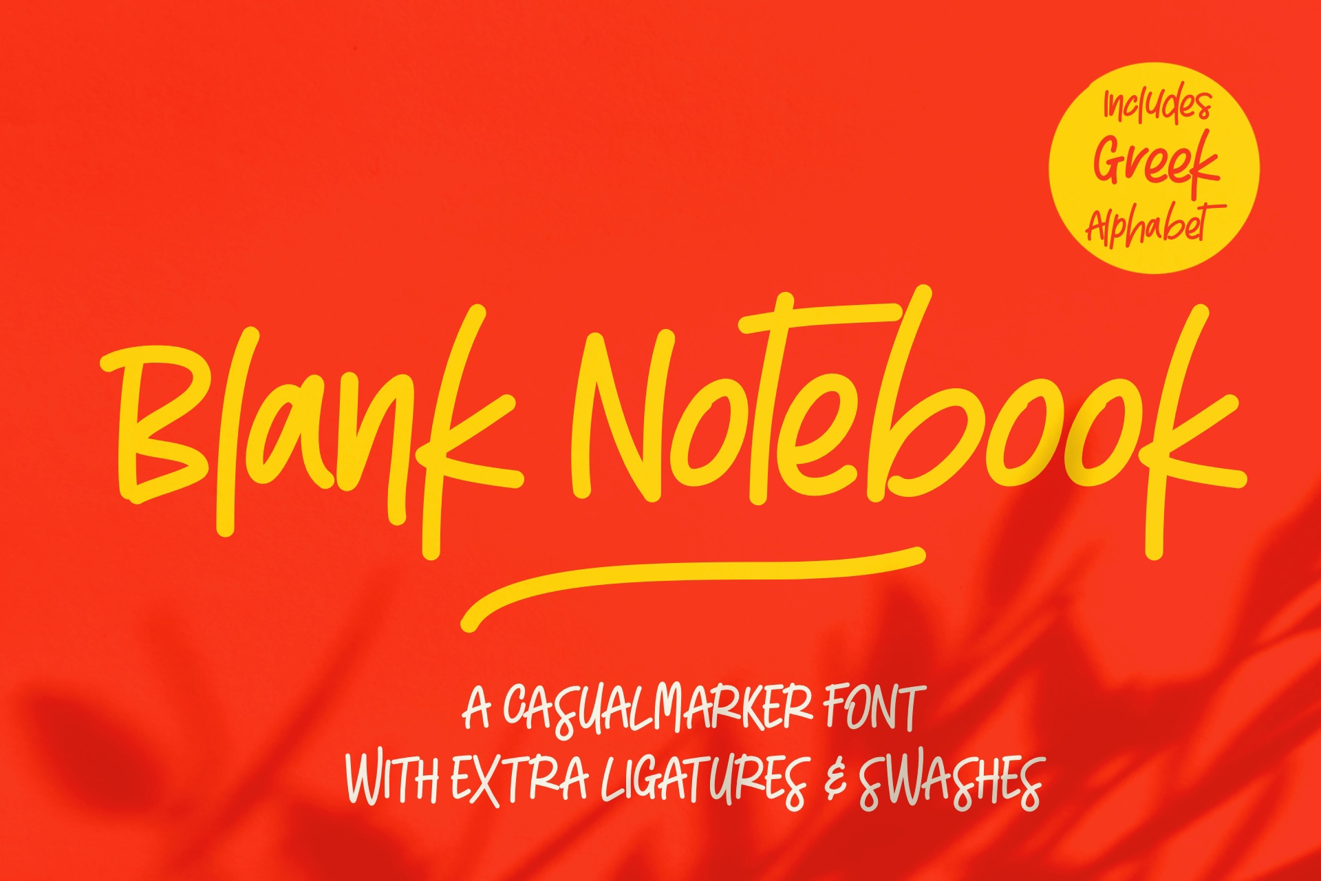 Beispiel einer Blank Notebook-Schriftart #1