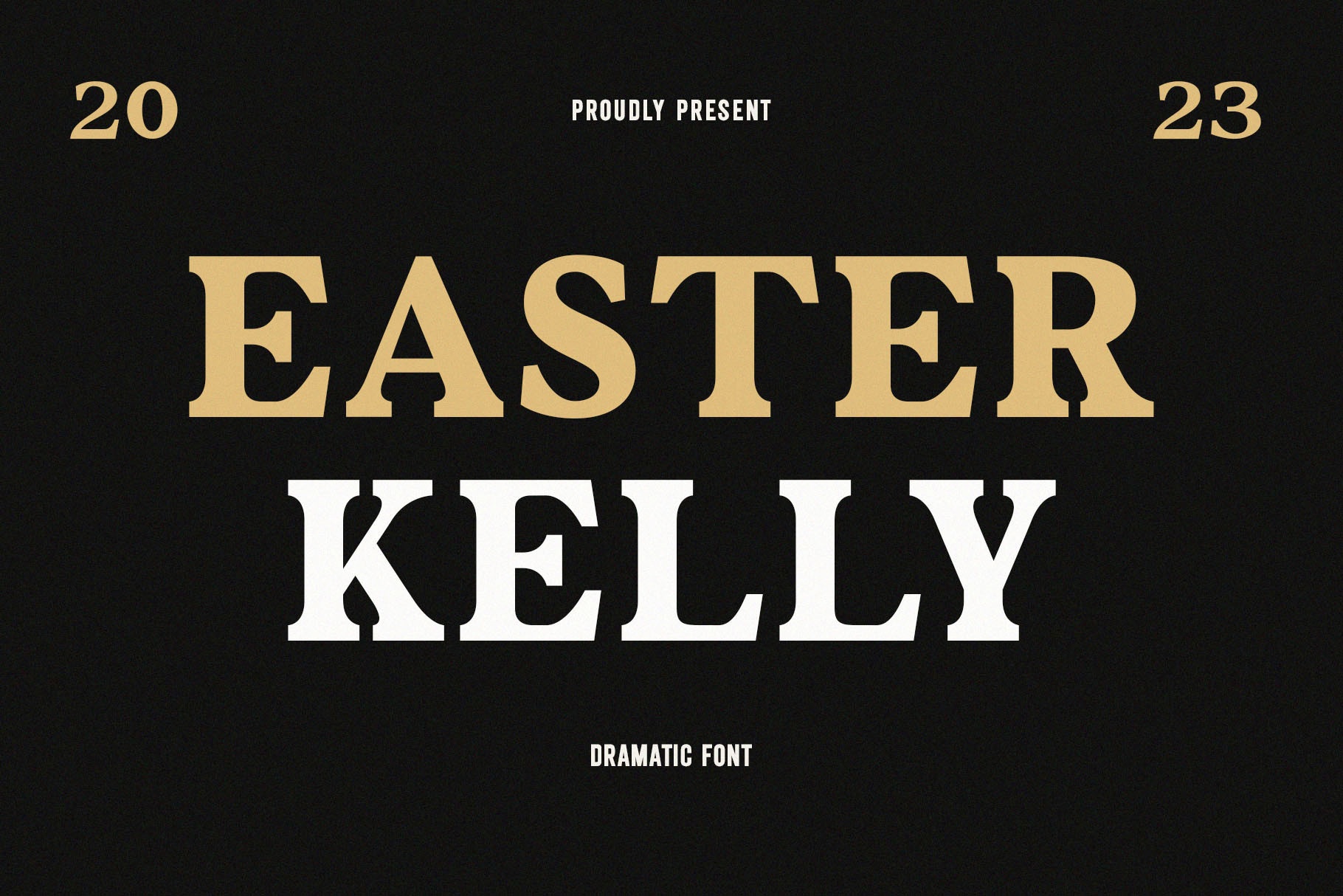 Beispiel einer Easter Kelly-Schriftart #1
