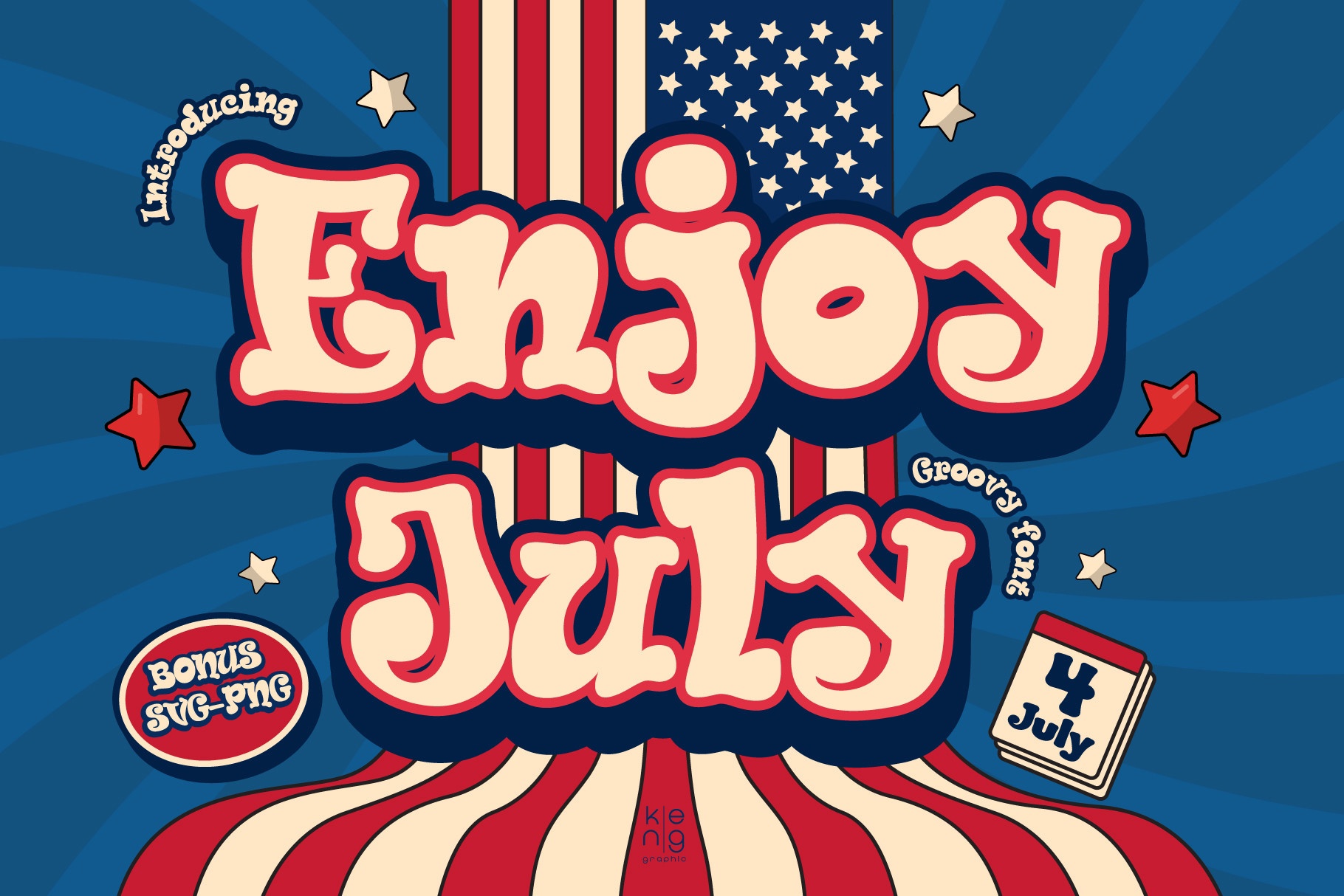 Schriftart Enjoy July