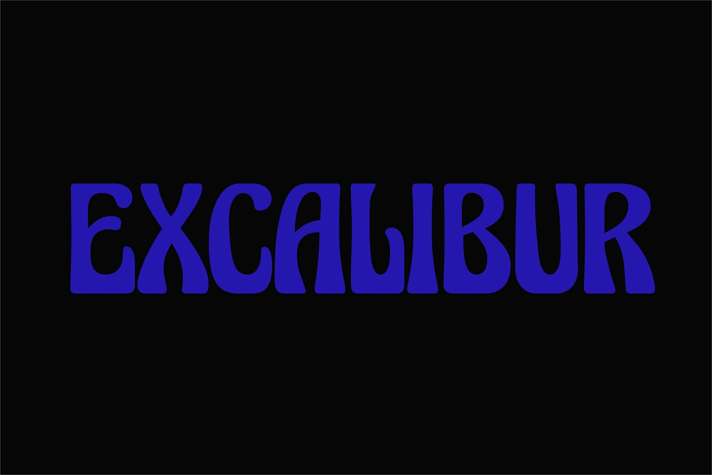 Beispiel einer Excalibur-Schriftart #1