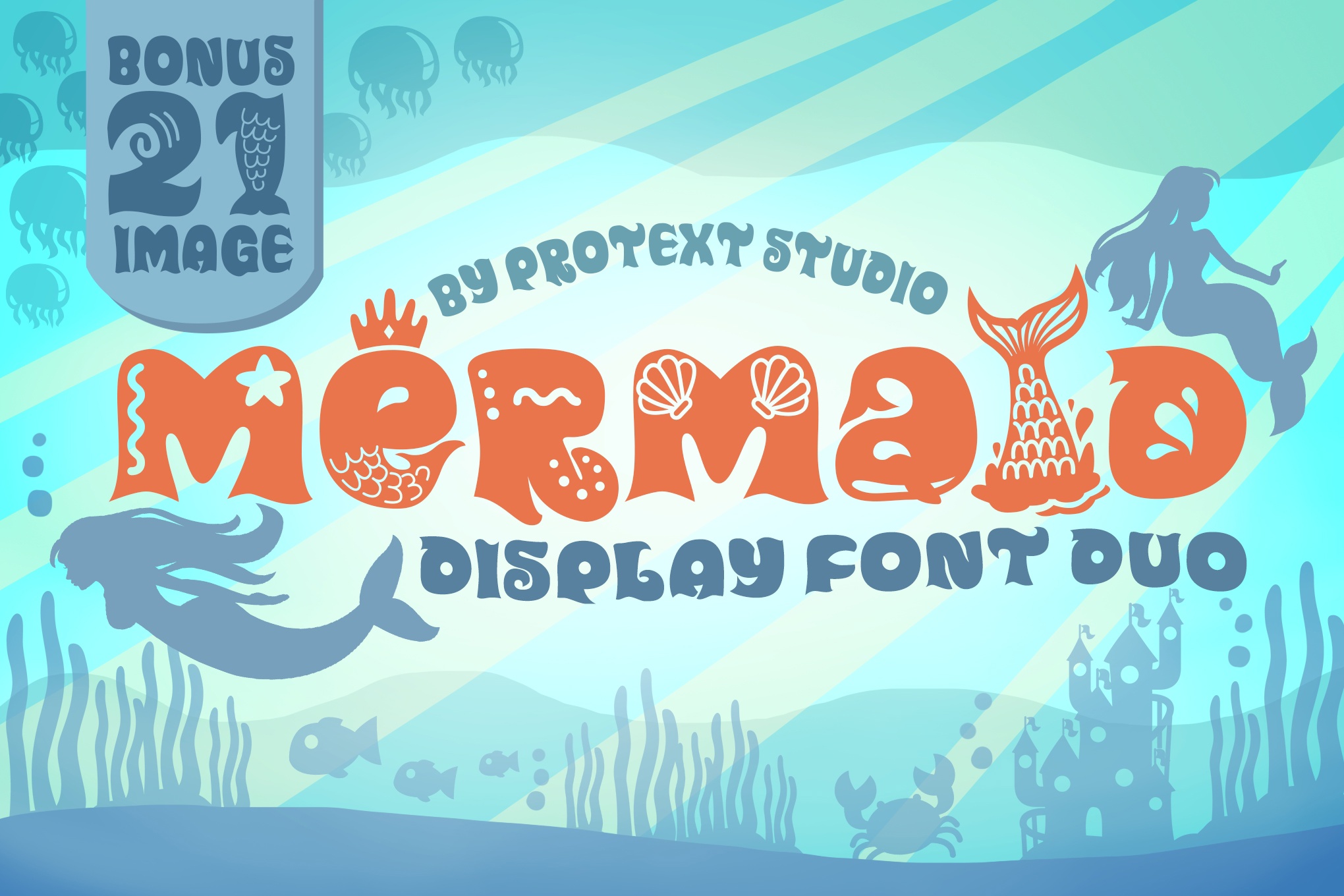 Beispiel einer Mermaid-Schriftart #1