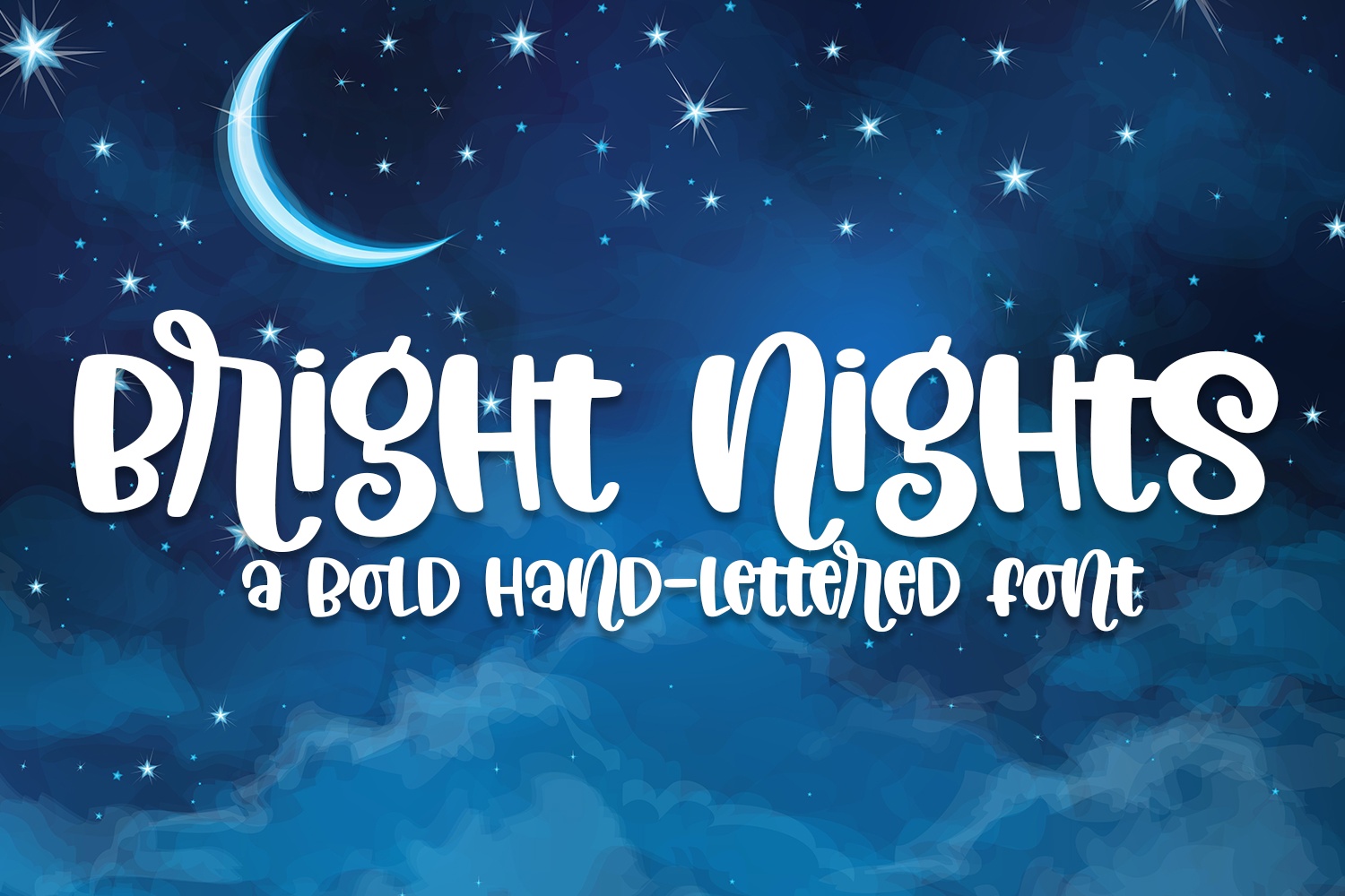 Beispiel einer Bright Nights-Schriftart #1