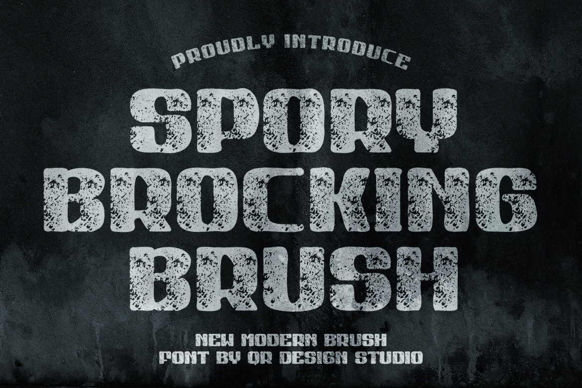 Schriftart Spory Brocking Brush