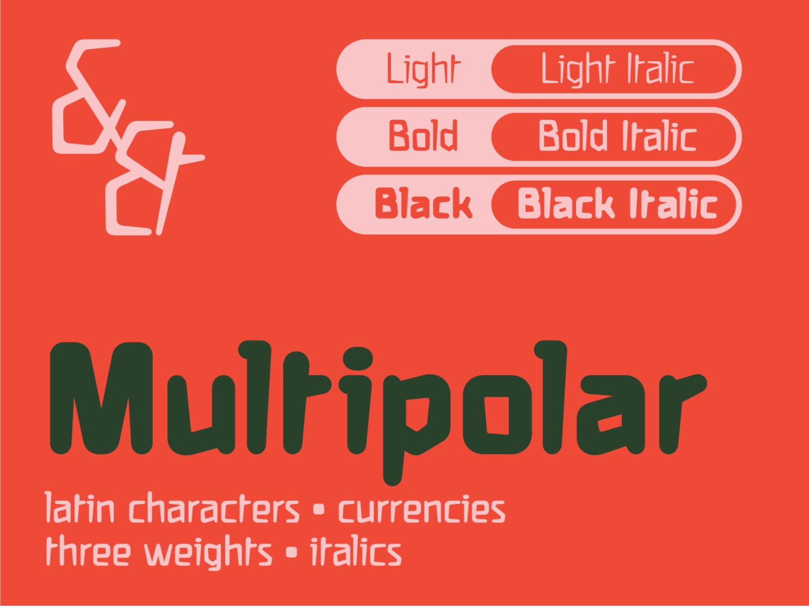 Schriftart Multipolar