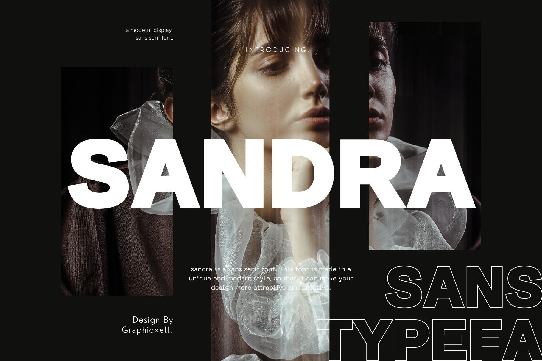 Schriftart Sandra