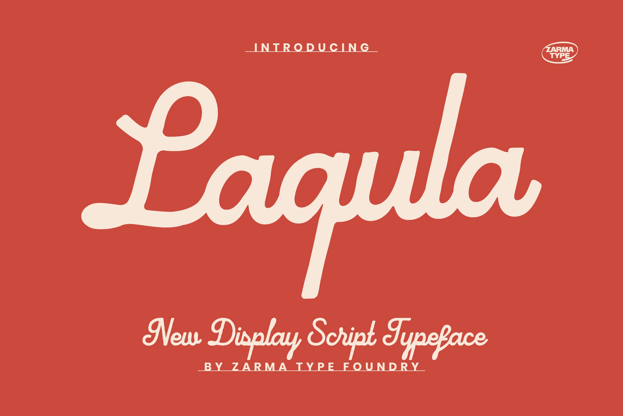 Schriftart Laqula