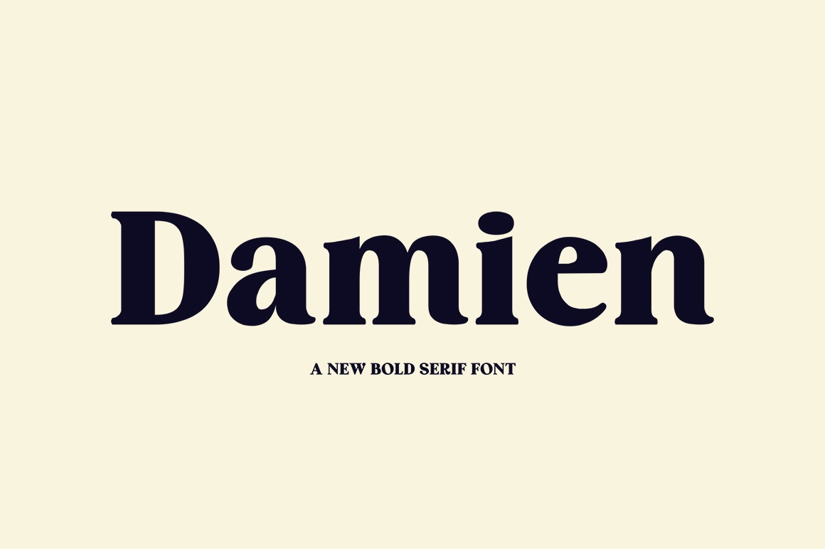 Beispiel einer Damien-Schriftart #1