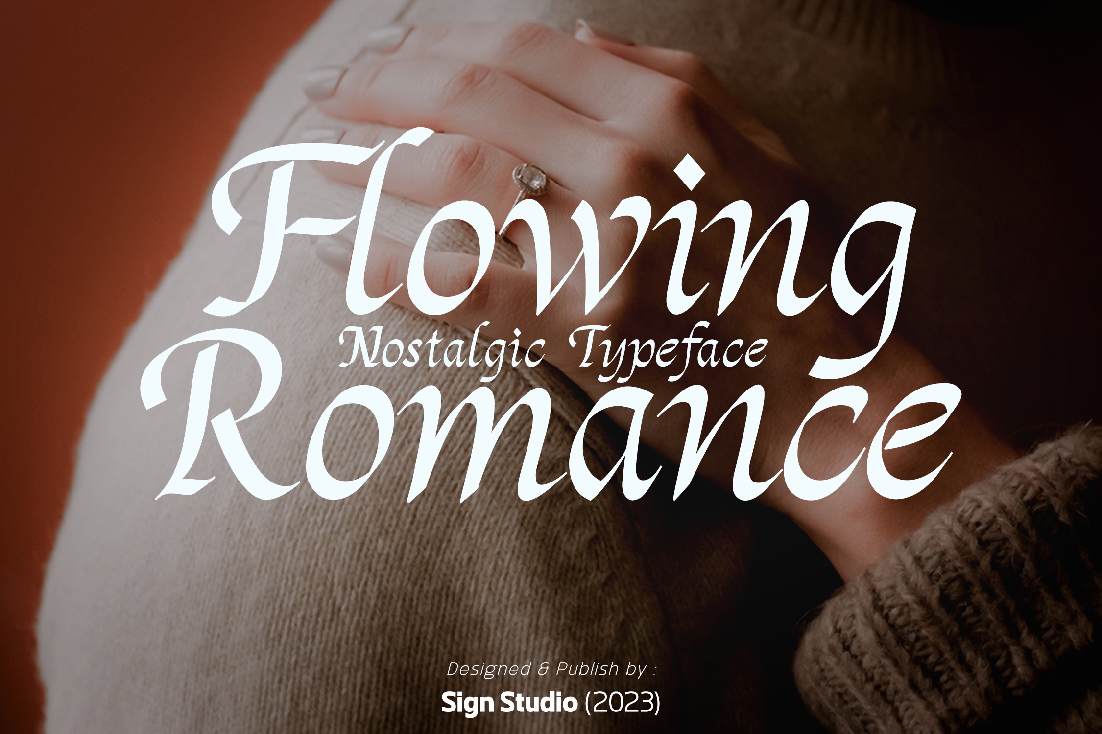 Beispiel einer Flowing Romance-Schriftart #1