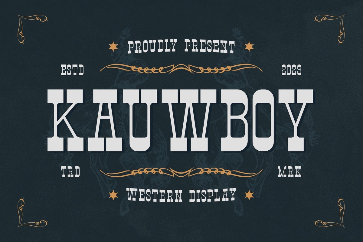 Schriftart Kauwboy