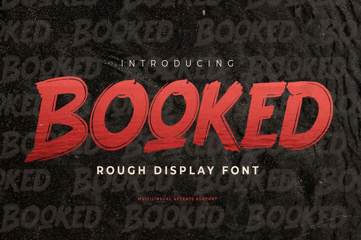 Schriftart Booked