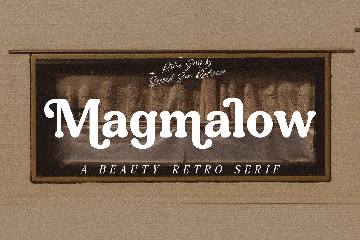Beispiel einer Magmalow-Schriftart #1