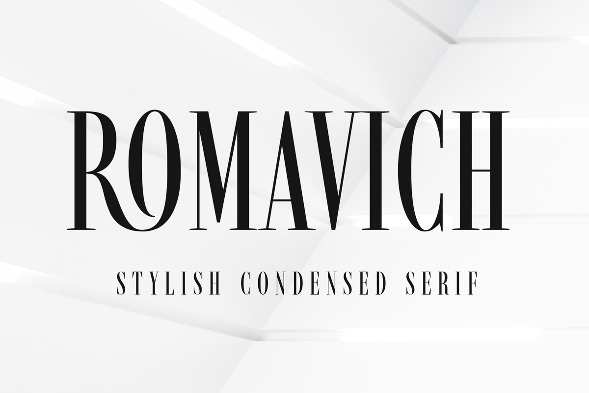 Beispiel einer Romavich-Schriftart #1