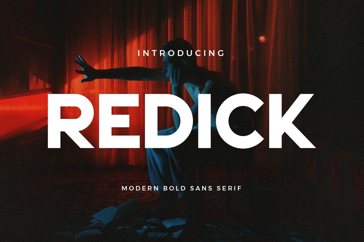 Schriftart Redick