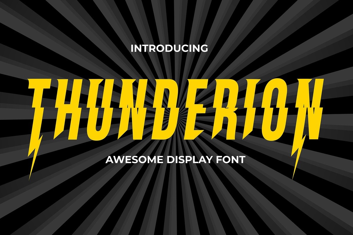 Schriftart Thunderion