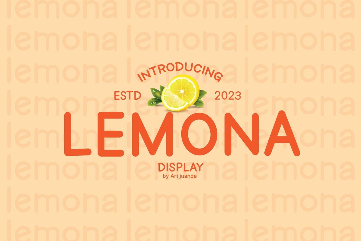 Beispiel einer Lemona-Schriftart #1