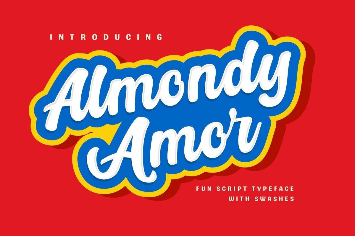 Beispiel einer Almondy-Schriftart #1