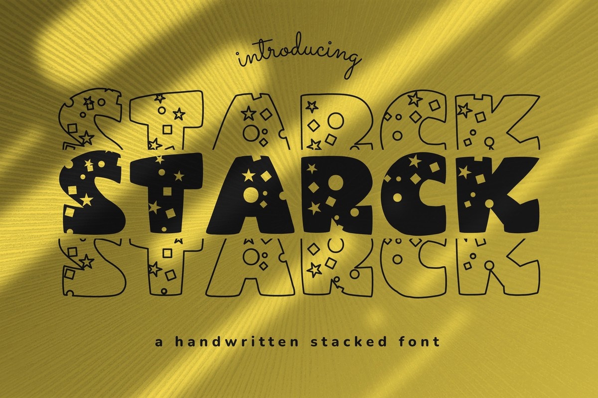 Schriftart Starck Stacked