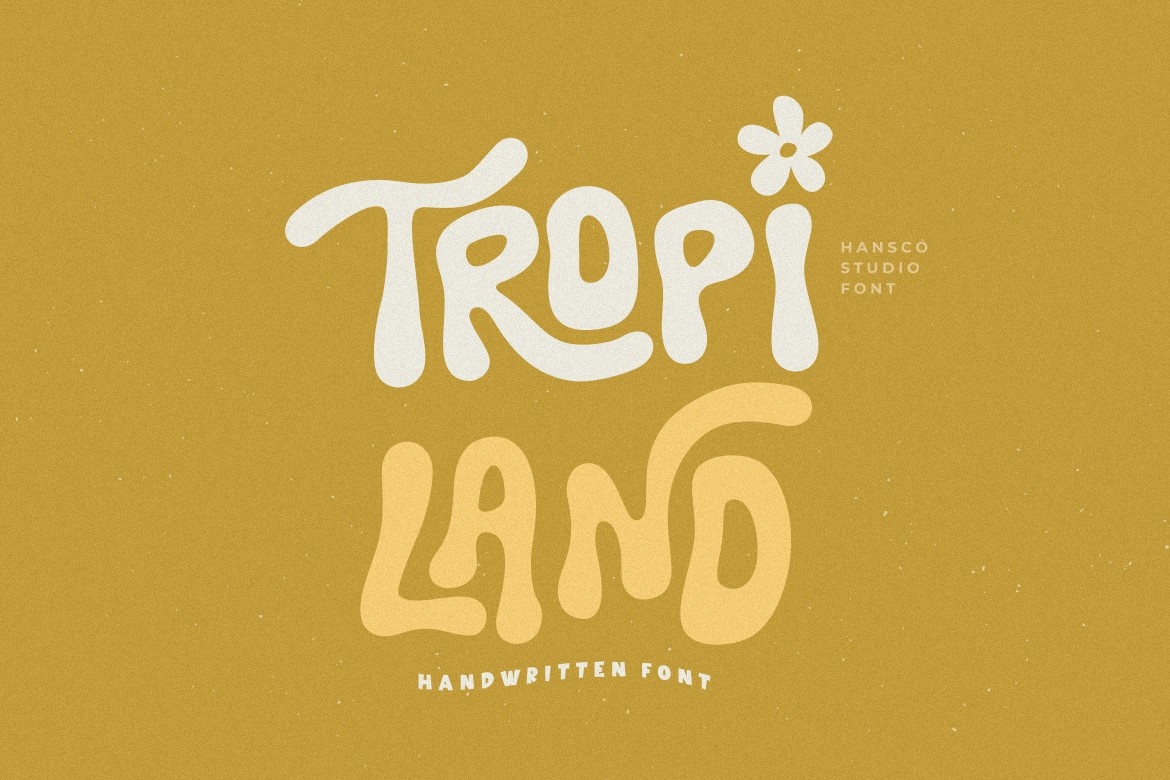 Schriftart Tropi Land