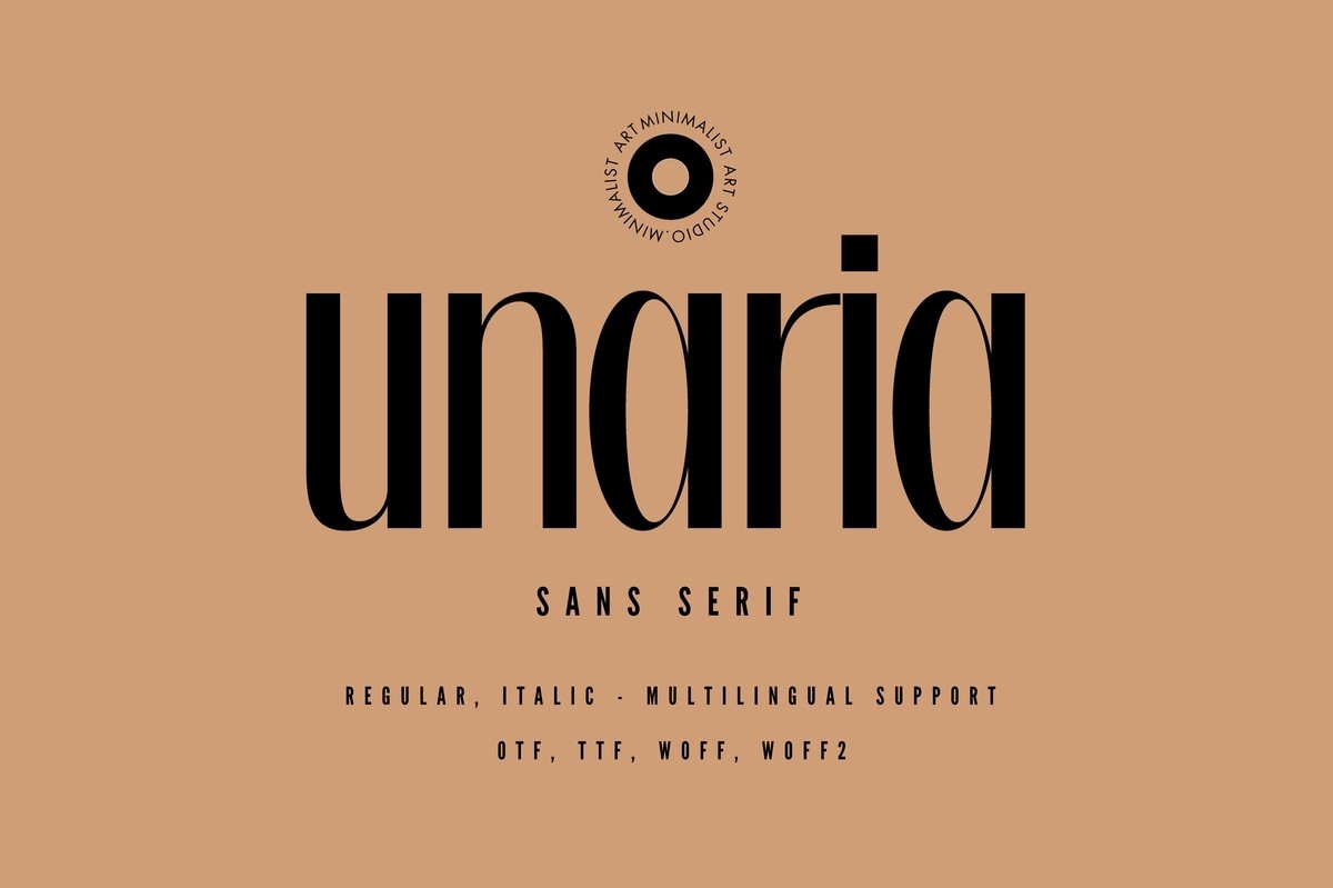 Schriftart Unaria