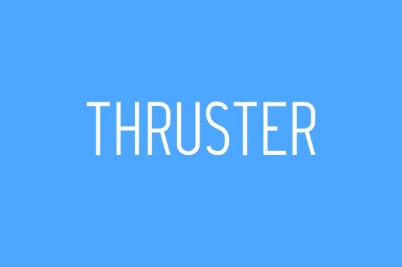 Schriftart Thruster