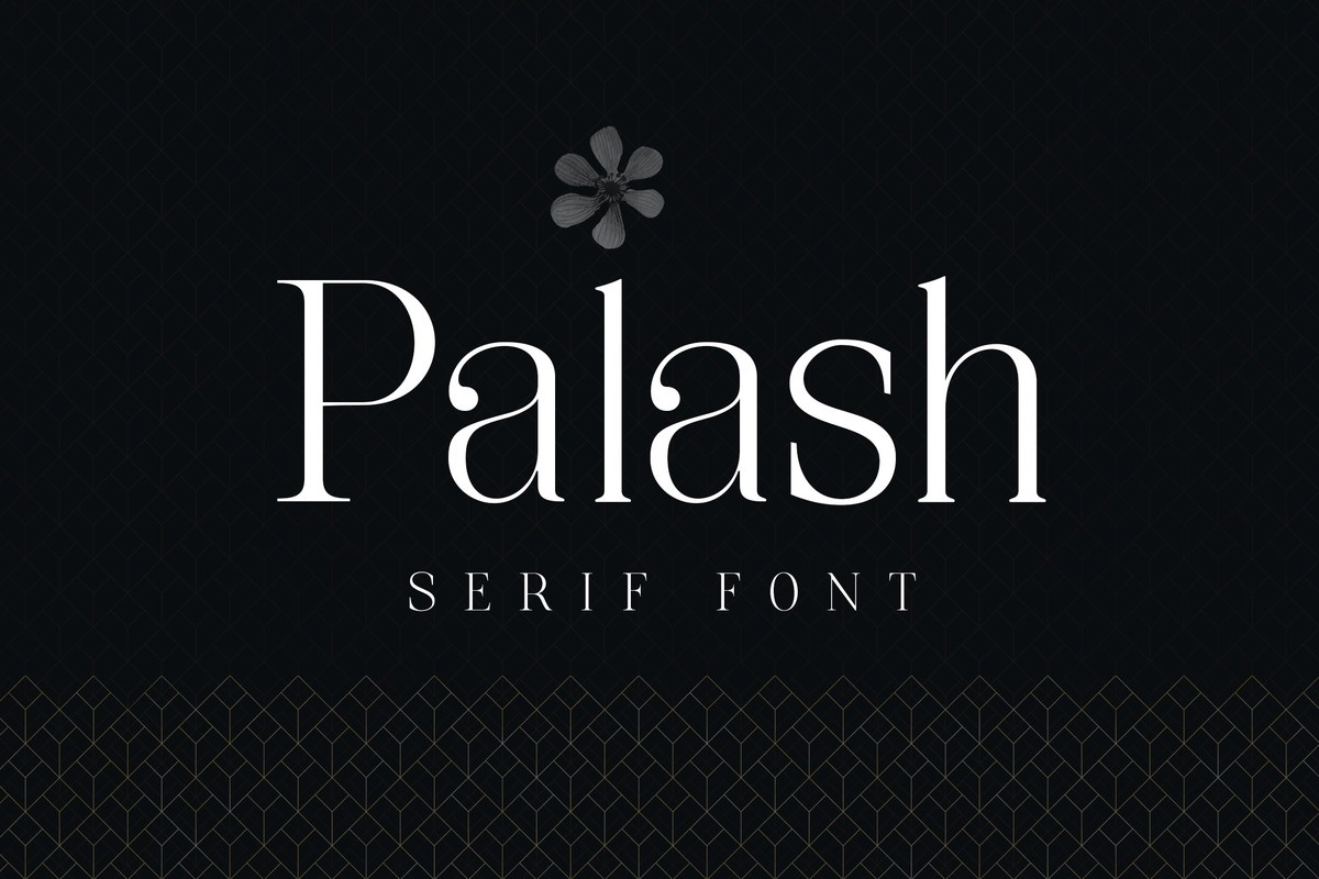 Schriftart Palash