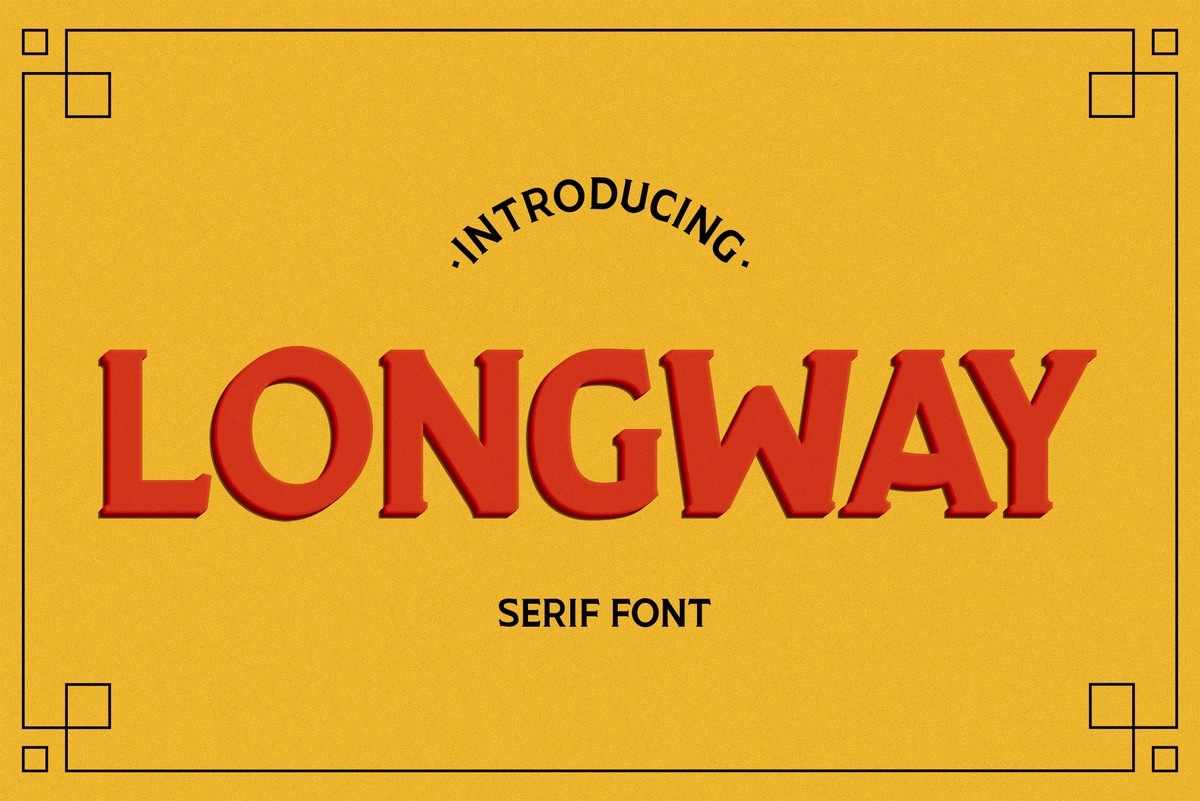 Schriftart Longway