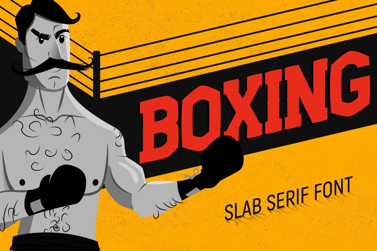 Beispiel einer Boxing-Schriftart #1