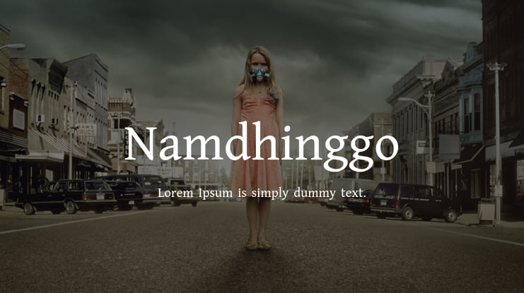 Beispiel einer Namdhinggo-Schriftart #1