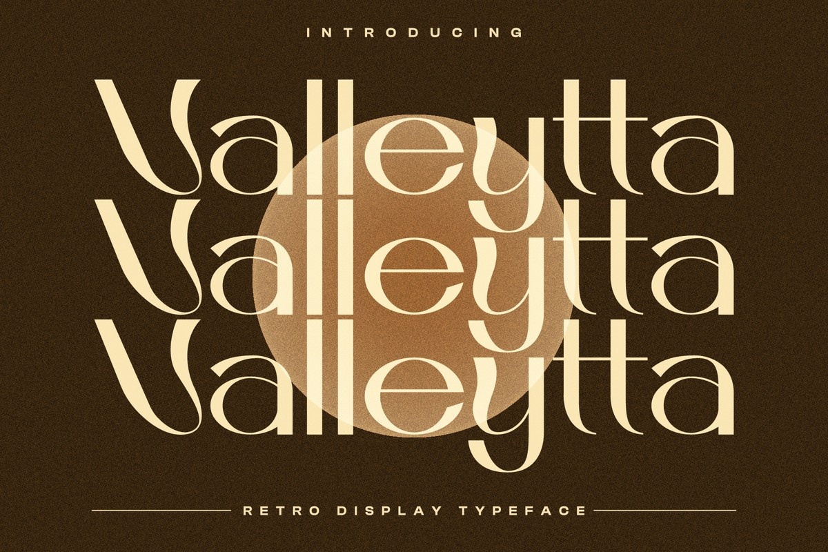 Schriftart Valleytta