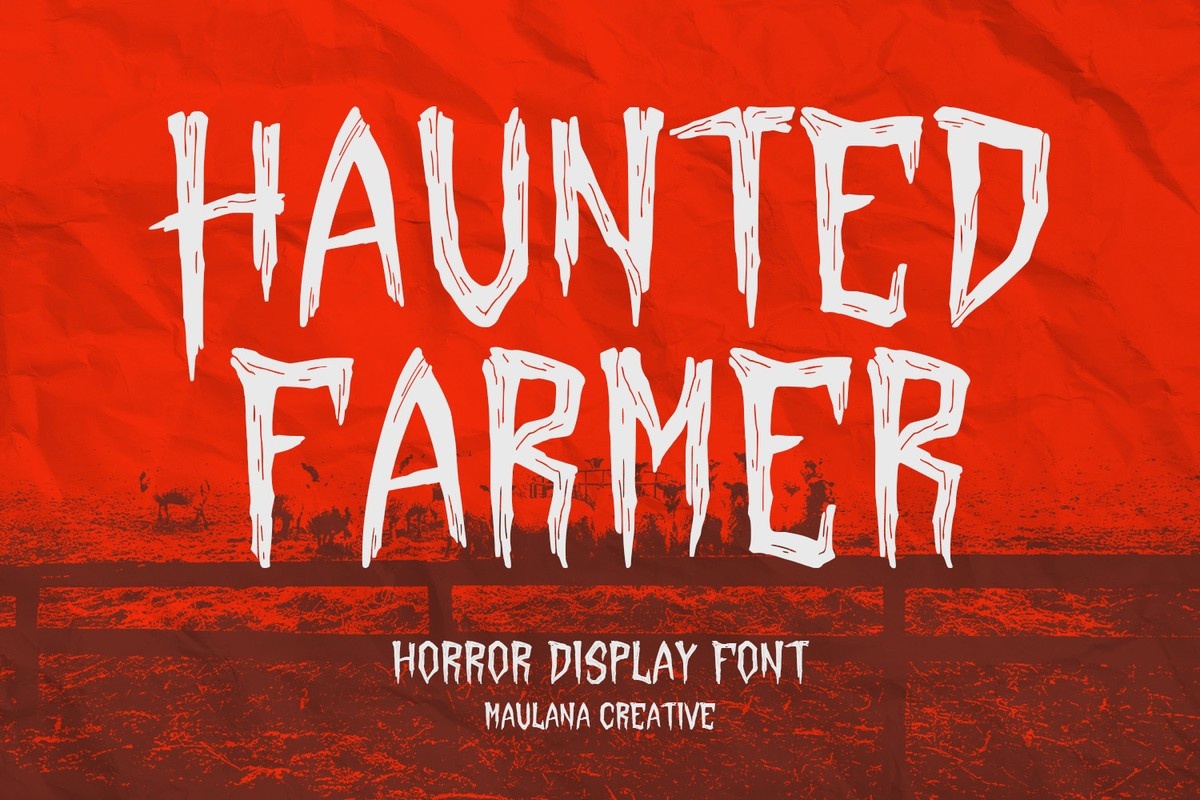 Schriftart Haunted Farmer