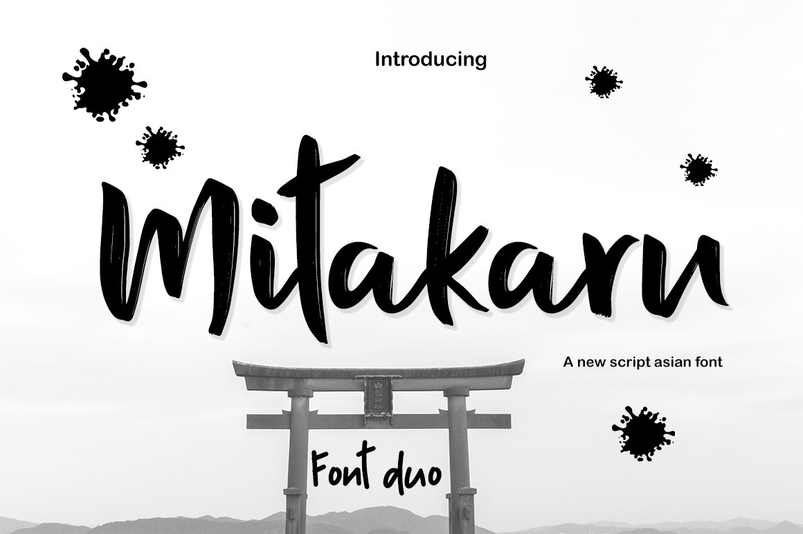 Beispiel einer Mitakaru-Schriftart #1