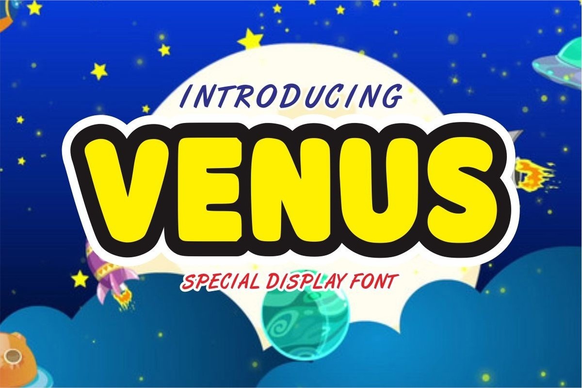 Beispiel einer Venus-Schriftart #1