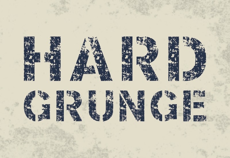 Schriftart Hard Grunge