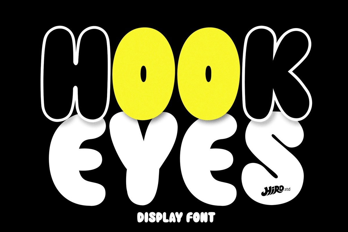 Schriftart Hook Eyes