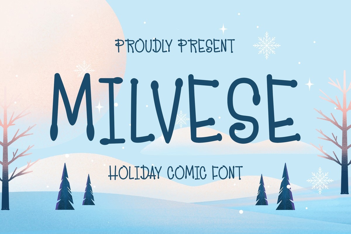 Schriftart Milvese